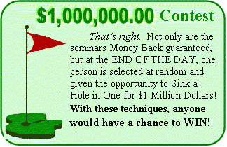Million Dollar Golf Contest-Hole In One